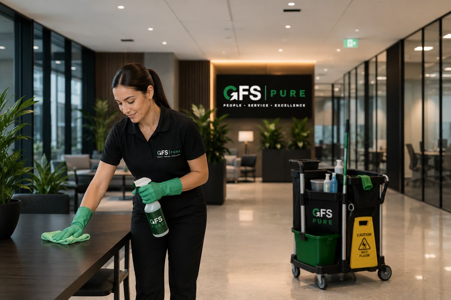 GFS Pure commercial cleaning team
