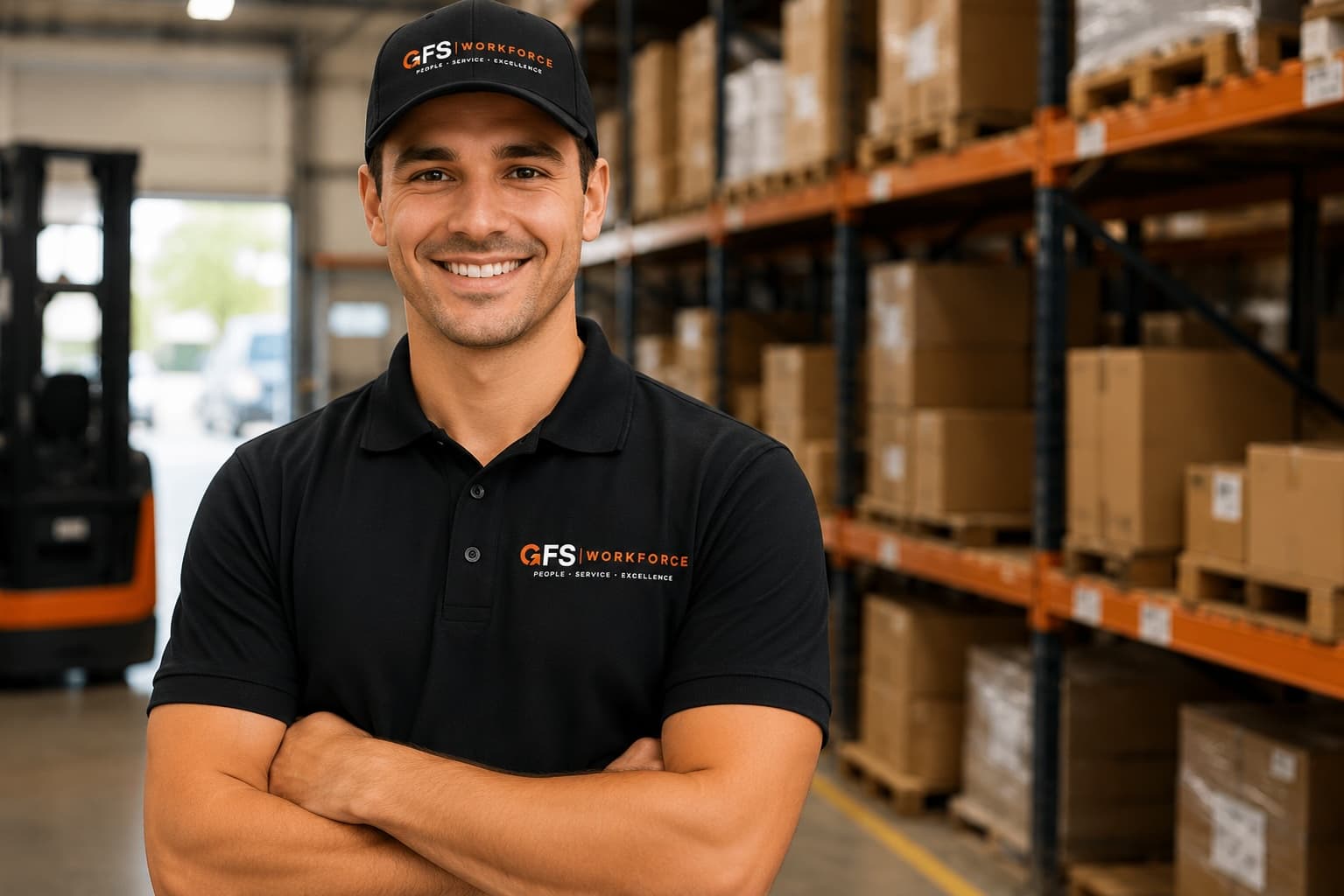 Forklift and warehouse operations supported by GFS Workforce